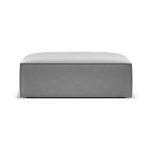 Svijetlo sivi baršunast tabure Vanda – Mazzini Sofas