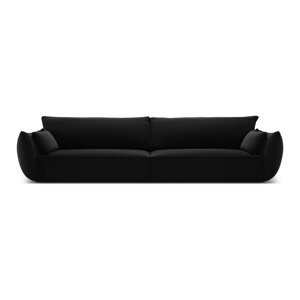Crna baršunasta sofa 248 cm Vanda – Mazzini Sofas