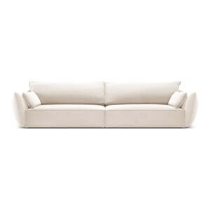Bež baršunasta sofa 248 cm Vanda – Mazzini Sofas