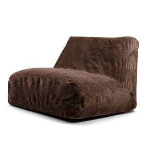 Tamno smeđa vreća za sjedenje od samta Sofa Tube – SLOWDOWN