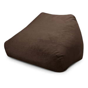 Tamno smeđa vreća za sjedenje od samta Sofa Snug – SLOWDOWN