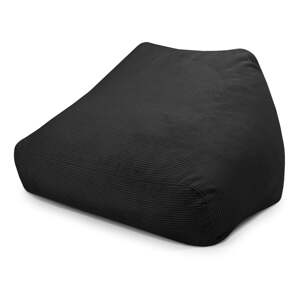 Crna vreća za sjedenje od samta Sofa Snug – SLOWDOWN