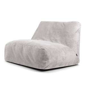 Svijetlo siva vreća za sjedenje od samta Sofa Tube – SLOWDOWN