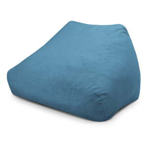 Plava vreća za sjedenje od samta Sofa Snug – SLOWDOWN