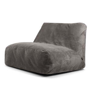 Tamno siva vreća za sjedenje od samta Sofa Tube – SLOWDOWN