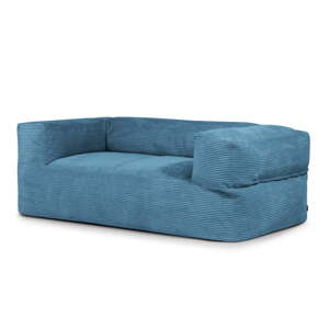 Plava vreća za sjedenje od samta Sofa MooG – SLOWDOWN