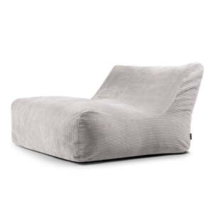 Svijetlo siva vreća za sjedenje od samta Sofa Lounge – SLOWDOWN