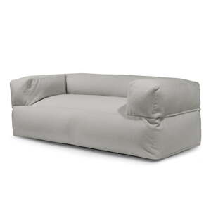 Svijetlo siva vreća za sjedenje od bouclé tkanine Sofa MooG – SLOWDOWN