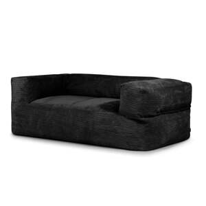 Crna vreća za sjedenje od samta Sofa MooG – SLOWDOWN