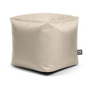 Bež dječja vreća za sjedenje od imitacije kože Cube M – So Soft?