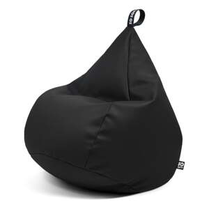 Crna vreća za sjedenje od imitacije kože Drop XL – So Soft?