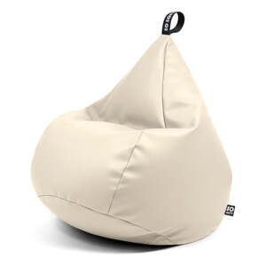 Bež dječja vreća za sjedenje od imitacije kože Drop M – So Soft?