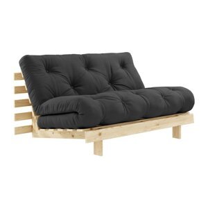 Tamno siva sklopiva sofa 140 cm Roots – Karup Design