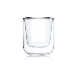 Set od dvije espresso šalice s dvostrukim staklom Blomus Nero, 80 ml