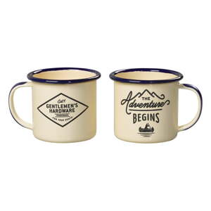 Set od 2 espresso šalice od emajla Gentlemen`s Hardware, 150 ml