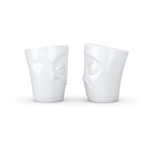 Set od dvije bijele porculanske šalice 58products Chery & Baffled