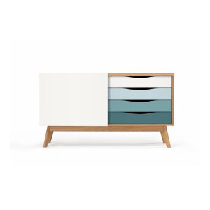 Komoda s plavim ladicama Woodman Avon