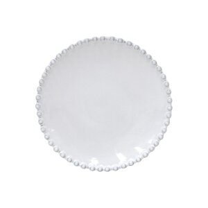 Bijeli tanjur od kamenine Costa Nova Pearl ⌀ 17 cm