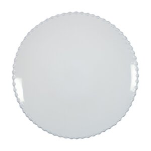Bijeli tanjur od kamenine Costa Nova Pearl ⌀ 28 cm