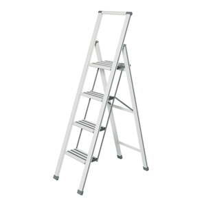 Bijele sklopive ljestve Wenkoo Ladder, visina 153 cm