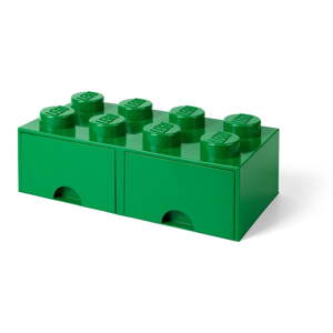 Zelena kutija za pohranu s dvije ladice LEGO®