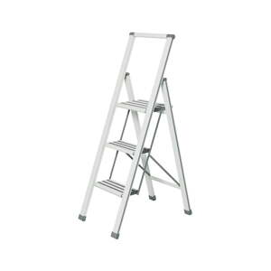 Bijele sklopive stepenice Wenkoo Ladder Al, visina 127 cm
