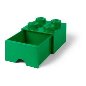 Zelena kutija za pohranu s ladicom LEGO®