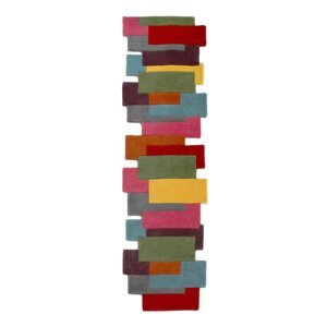 Šarena vunena staza Flair Rugs Collage, 60 x 230 cm