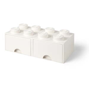 Bijela kutija za pohranu s dvije ladice LEGO®