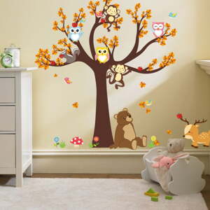 Zidne naljepnice Ambiance Tree with Animals