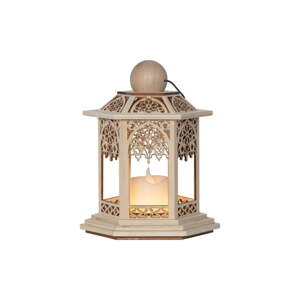 LED lanterna u prirodnoj boji (visina 20 cm) Lace – Star Trading