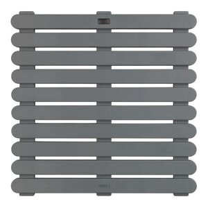 Tamno siva plastična prostirka pogodna i za eksterijer Wenko Outdoor Grey, 55 x 55 cm