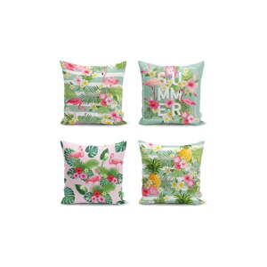 Set od 4 jastučnice Minimalist Cushion Covers Naturia, 45 x 45 cm
