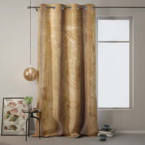 Senf-žuta zavjesa Amelehome Velvet, 140 x 270 cm