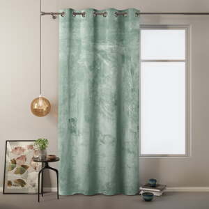 Zelena zavjesa sa baršunastom površinom AmeliaHome Velvet, 140 x 245 cm