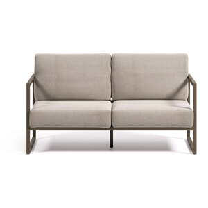 Svijetlo siva vrtna sofa aluminijska Comova – Kave Home