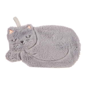 Sivi termofor od mikropliša 700 ml Cat – Sass & Belle