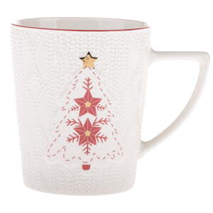 Bijela porculanska šalica s božićnim motivom 380 ml – Dakls