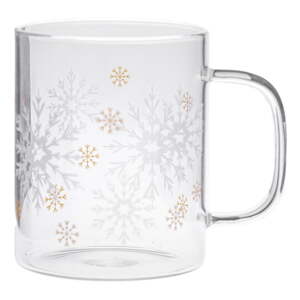 Staklena šalica s božićnim motivom 410 ml – Dakls