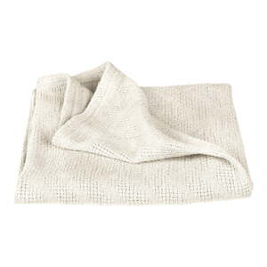 Krem pletena deka za bebe od organskog pamuka 80x80 cm Seashells – Roba