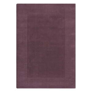 Tamno ljubičasti ručno rađen vunen tepih 160x230 cm Border – Flair Rugs