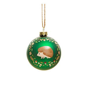 Stakleni božićni ukras ø 6 cm Woodland Hedgehog – Sass & Belle