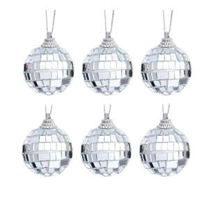 Plastični božićni ukrasi u setu 6 kom ø 4 cm Mirror Ball Mini – Sass & Belle