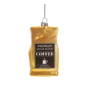 Stakleni ukas za božićno drvce 10 cm Coffee – Sass & Belle