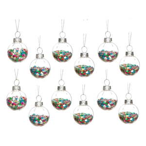 Stakleni božićni ukrasi u setu 12 kom ø 3 cm Disco Stars Mini – Sass & Belle