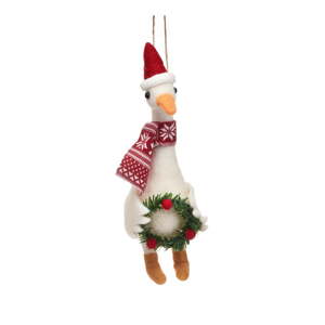 Tekstilni ukas za božićno drvce 14 cm Goose – Sass & Belle