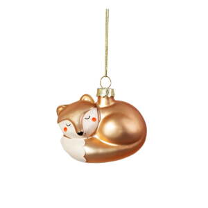 Stakleni ukas za božićno drvce 5 cm Baby Fox – Sass & Belle
