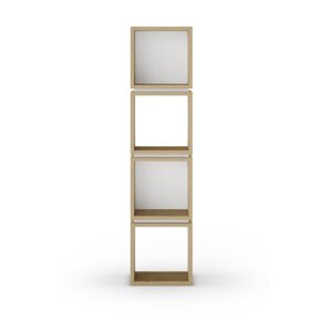 Bijela/u prirodnoj boji biblioteka u dekoru hrasta 32x133 cm Lofty – Marckeric