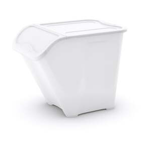 Bijela plastična kutija za pohranu s poklopcem 55x39x46 cm All In Box – KIS