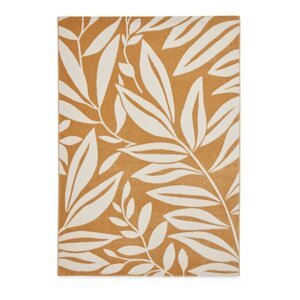 Oker žuti tepih 120x170 cm Sorral Leaves  – Catherine Lansfield